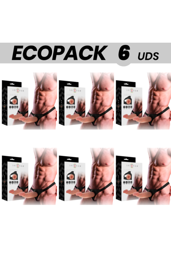 ECOPACK 6 UNIT - INTENSE IMBRACATURA CAVA CON DILDO 18 X 3