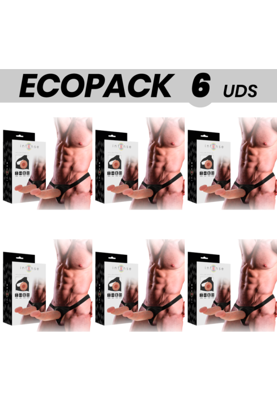 ECOPACK 6 UNIT - INTENSE IMBRACATURA CAVA CON DILDO 18 X 3