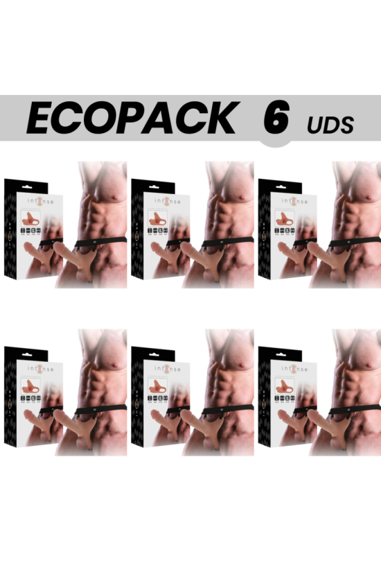 ECOPACK 6 UNIT - INTENSE IMBRACATURA CAVA CON DILDO 16 X 3