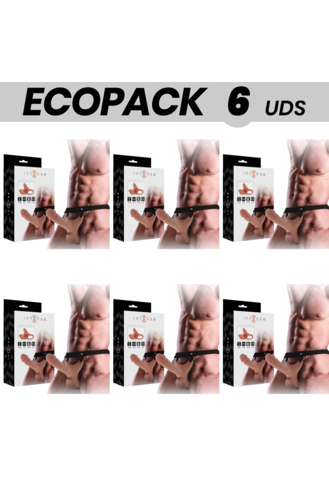 ECOPACK 6 UNIT - INTENSE IMBRACATURA CAVA CON DILDO 16 X 3