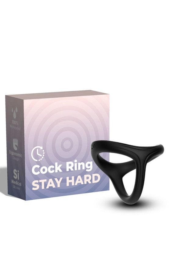 ARMONY - ANELLO TRESOR DOPPIO IN SILICONE NERO