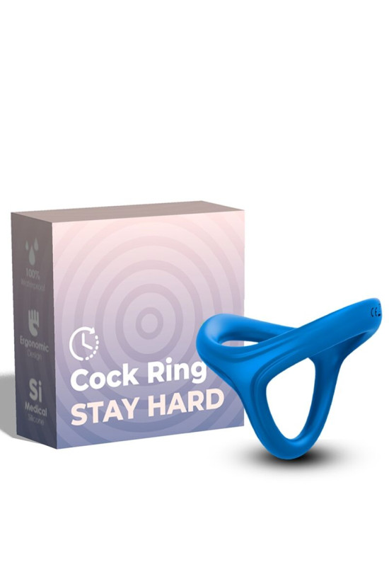 ARMONY - ANELLO TRESOR DOPPIO IN SILICONE BLU