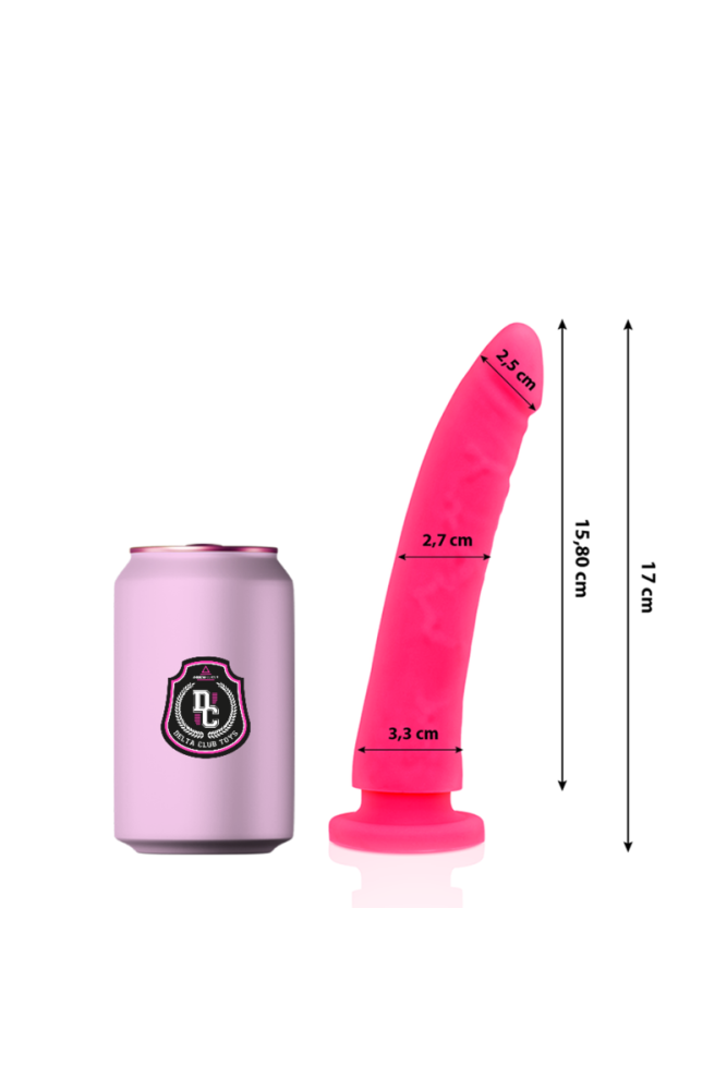 DELTA CLUB - TOYS DILDO MEDICO ROSA IN SILICONE 17 CM -O- 3 CM