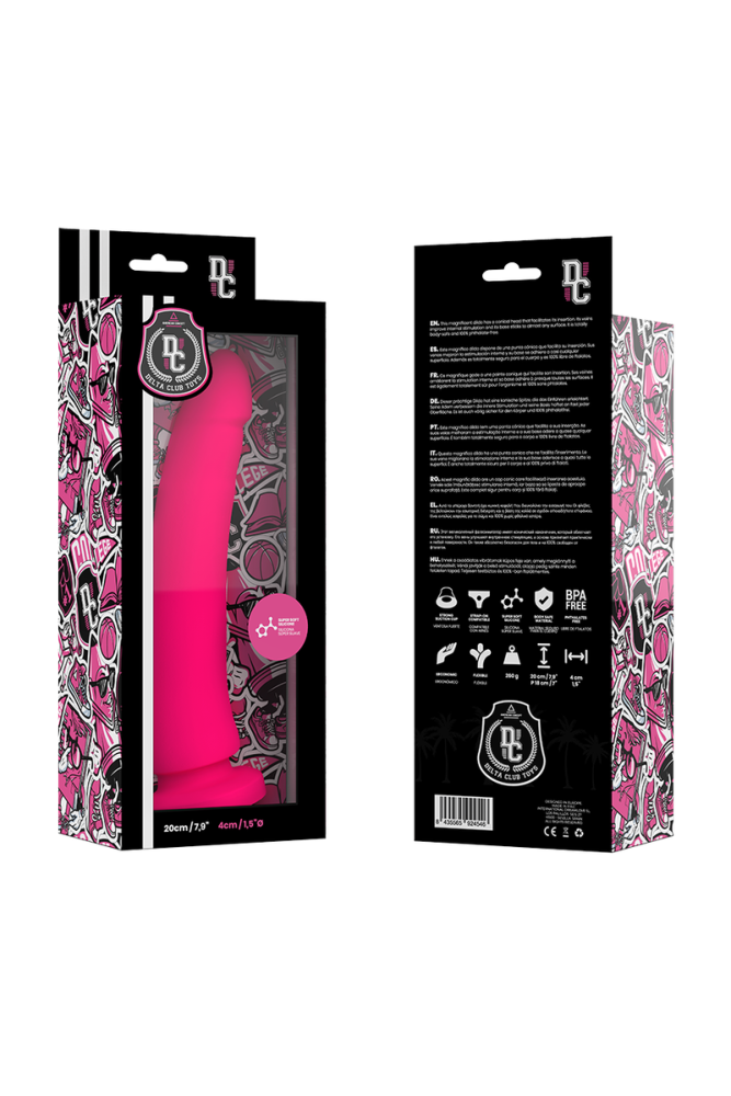 DELTA CLUB - TOYS DILDO MEDICO ROSA IN SILICONE 20 CM -O- 4 CM