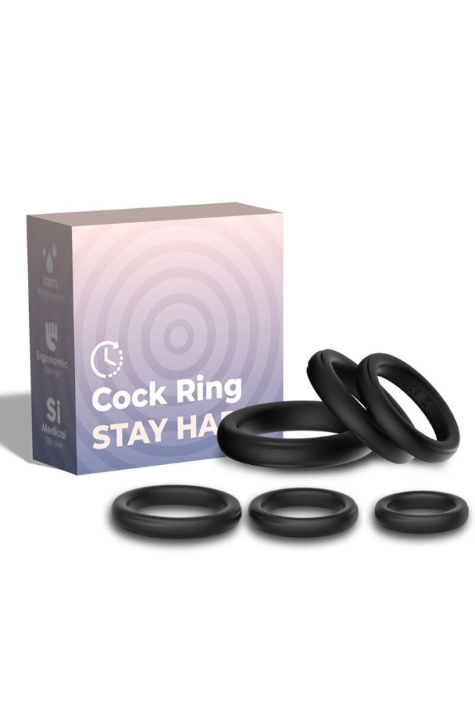 ARMONY - ANELLI DI CHIUSURA IN SILICONE NERO