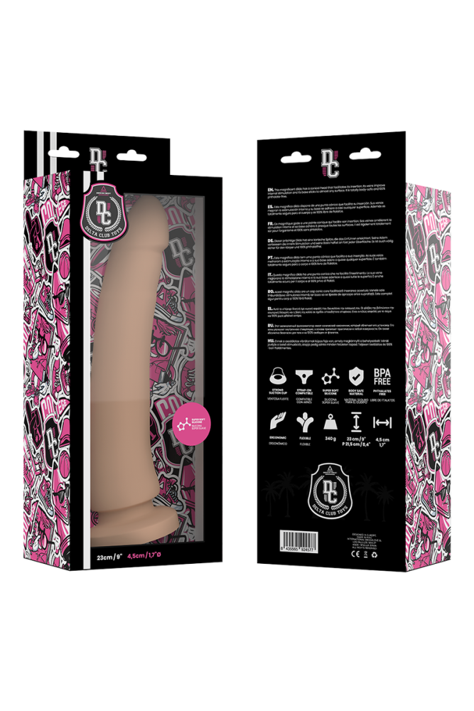 DELTA CLUB - TOYS DILDO NATURALE IN SILICONE MEDICO 23 CM -O- 4.5 CM