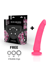 DELTA CLUB - TOYS IMBRACATURA + DONG SILICONE ROSA 17 CM -O- 3 CM