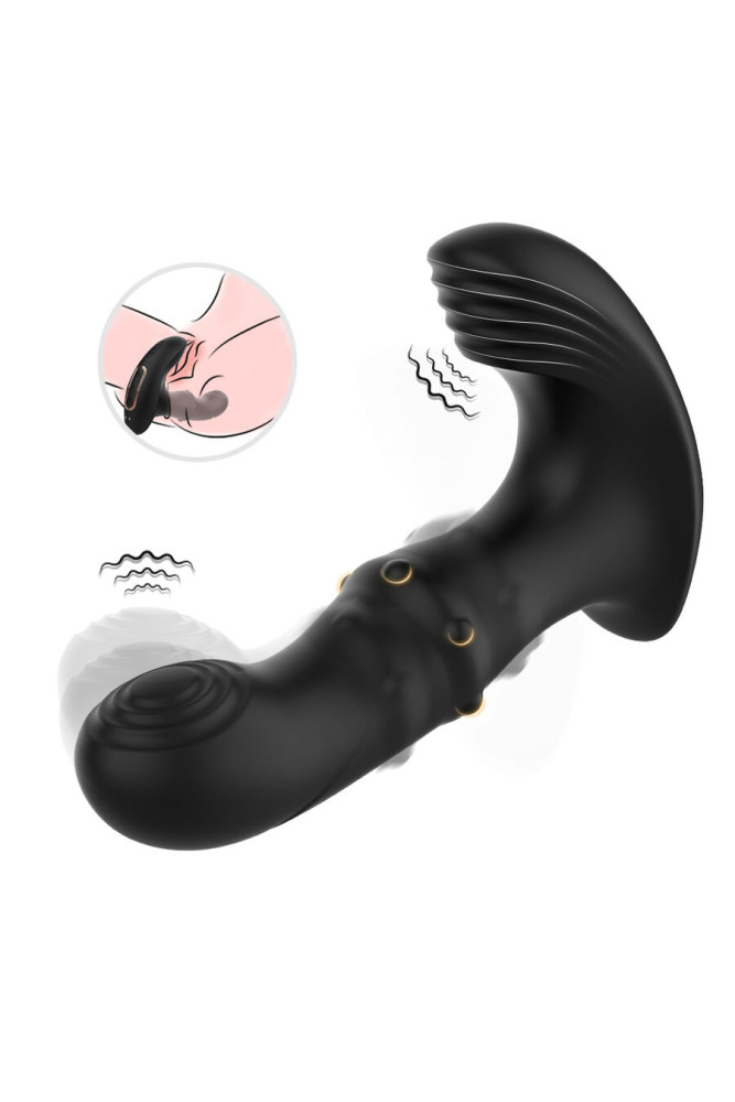 ARMONY - VIBRATORE ANALE PROSTATICO TELECOMANDO NERO