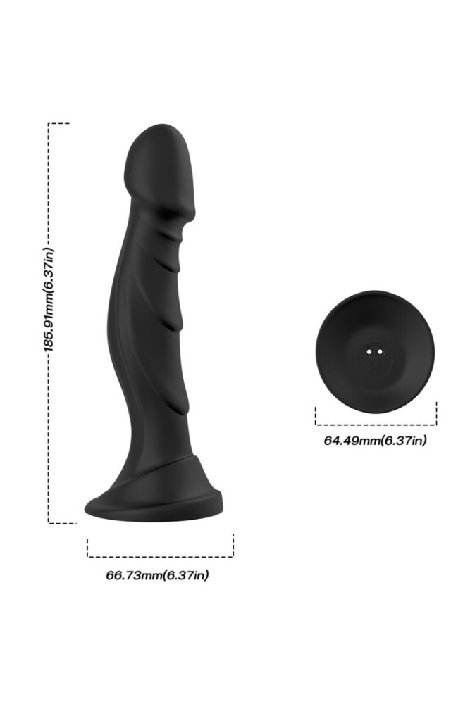ARMONY - VIBRATORE DILDO E TELECOMANDO PLUG ANALE NERO