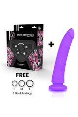 DELTA CLUB - TOYS ARNES + DONG SILICONE VIOLA 20 CM -O- 4 CM