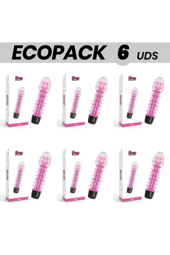 ECOPACK 6 UNIT - VIBRATORE GLOSSY AXEL ROSA