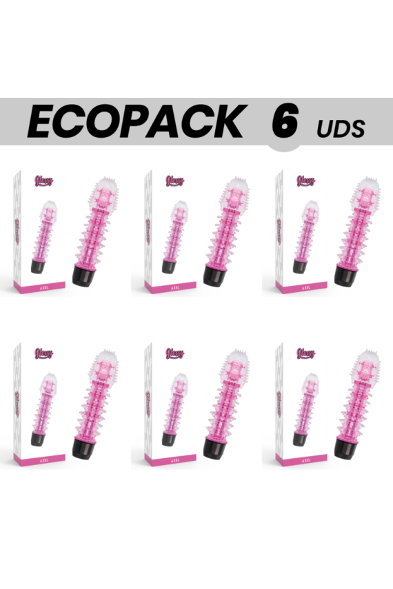 ECOPACK 6 UNIT - VIBRATORE GLOSSY AXEL ROSA