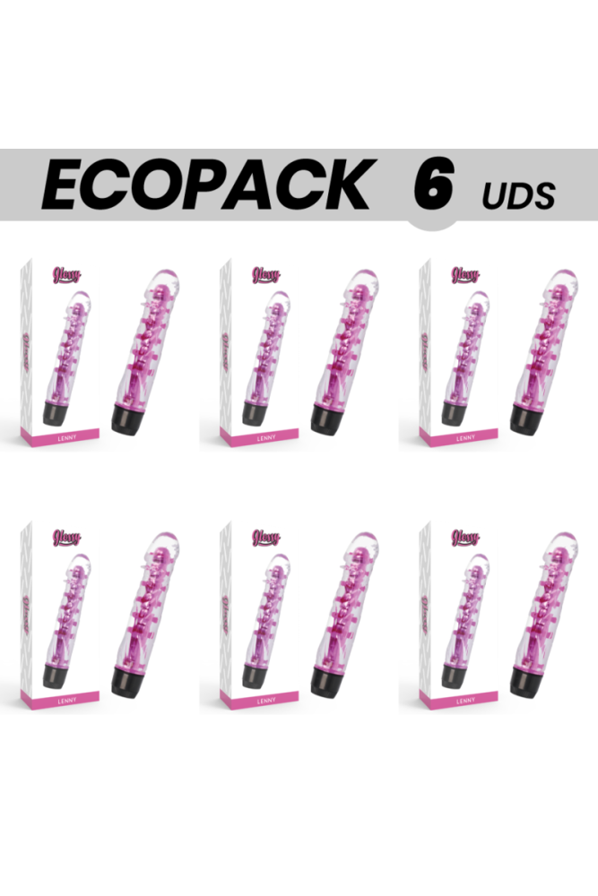 ECOPACK 6 UNIT - GLOSSY LENNY VIBRATORE ROSA