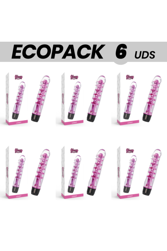 ECOPACK 6 UNIT - GLOSSY LENNY VIBRATORE ROSA