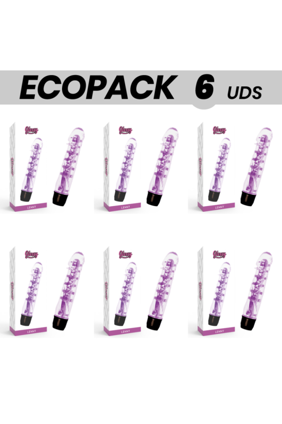 ECOPACK 6 UNIT - VIBRATORE GLOSSY LENNY VIOLA