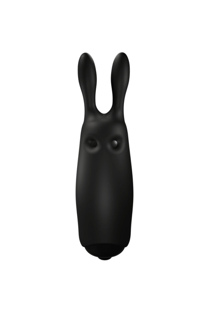 ADRIEN LASTIC - VIBRATORE CONIGLIO NERO TASCABILE IN LASTIC
