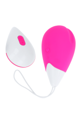 OHMAMA - UOVO VIBRANTE 10 MODALITÀ ROSA E BIANCO