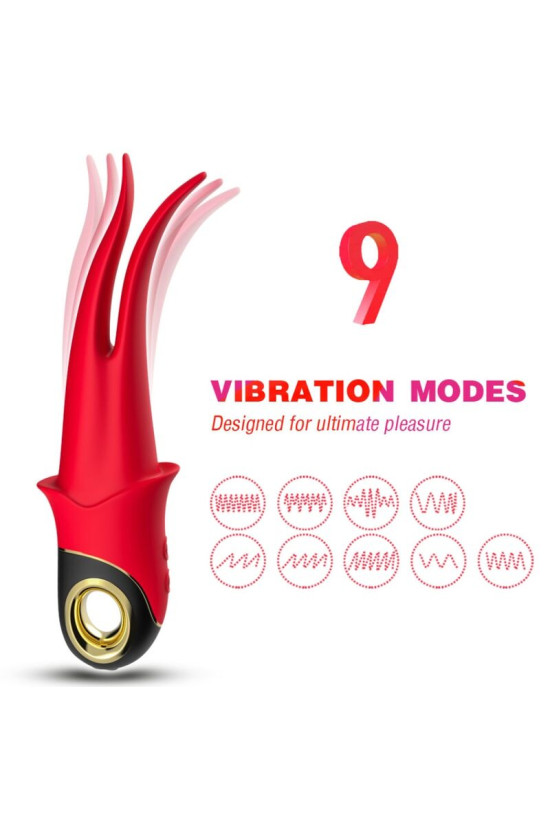 ARMONY - VIBRATORE OMBRA DOPPIA TESTA ROSSO