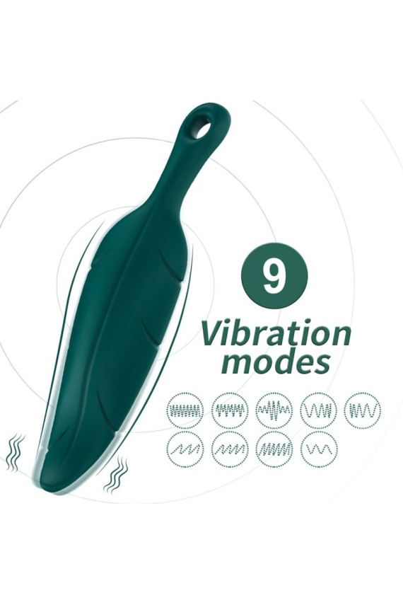 ARMONY - STIMOLATORE E VIBRATORE VERDE FOGLIA