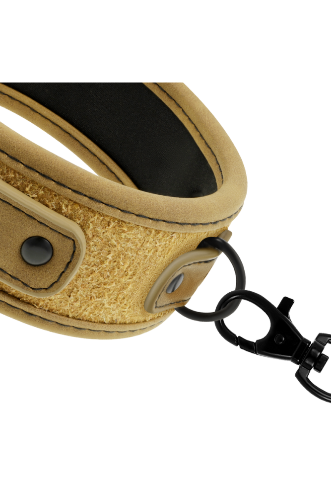 FETISH SUBMISSIVE ORIGIN - COLLANA A CATENA RIVESTITA IN NEOPRENE