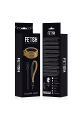 FETISH SUBMISSIVE ORIGIN - COLLANA A CATENA RIVESTITA IN NEOPRENE