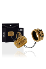 FETISH SOTTOMESSA ORIGINE - FODERA IN NEOPRENE MANICOTTI PER CAVIGLIA IN PELLE VEGANA