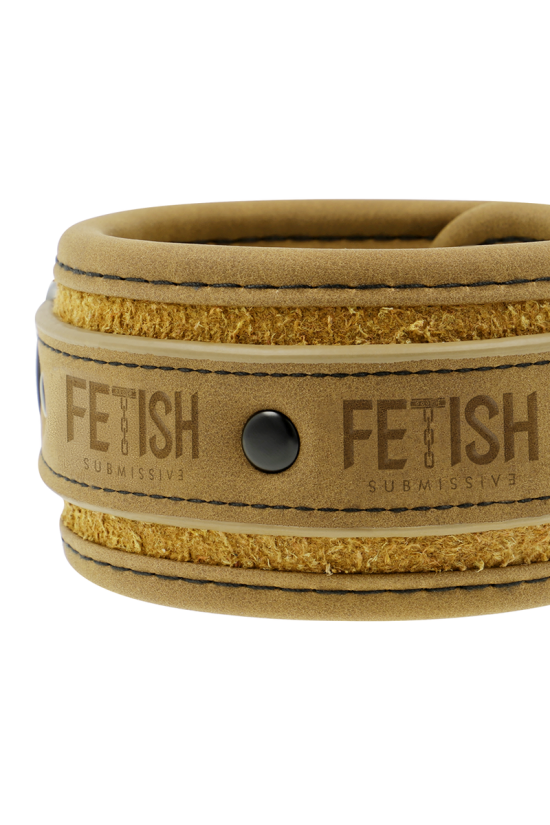 FETISH SOTTOMESSA ORIGINE - FODERA IN NEOPRENE MANICOTTI PER CAVIGLIA IN PELLE VEGANA