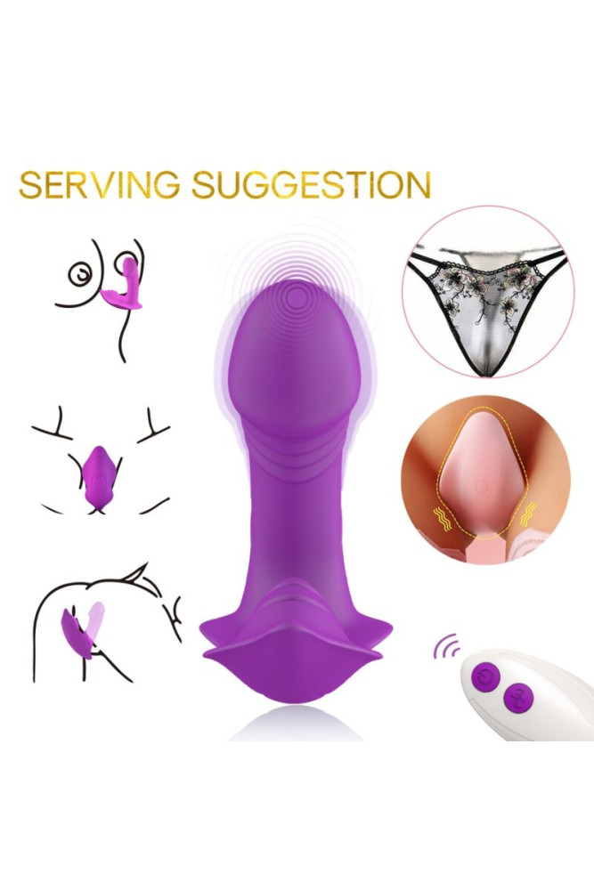 ARMONY - VIBRATORE FISCHIETTO INTRODUCIBILE TELECOMANDO VIOLA