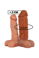 VIRILXL - ESTENSIONE DEL PENE IN SILICONE LIQUIDO V3 MARRONE