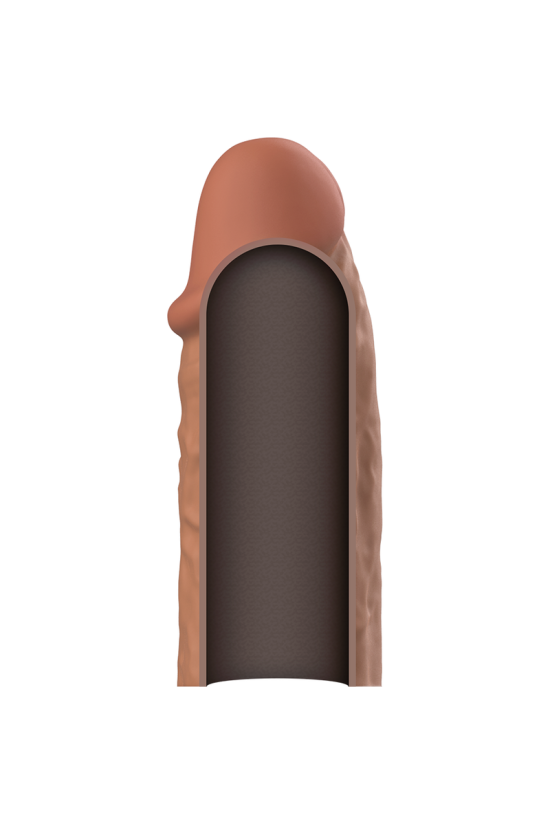 VIRILXL - ESTENSIONE DEL PENE IN SILICONE LIQUIDO V3 MARRONE