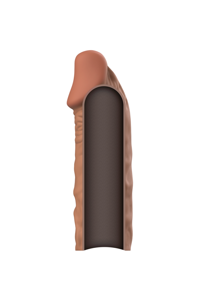 VIRILXL - ESTENSIONE DEL PENE IN SILICONE LIQUIDO V5 MARRONE