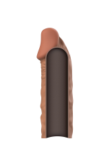 VIRILXL - ESTENSIONE DEL PENE IN SILICONE LIQUIDO V5 MARRONE