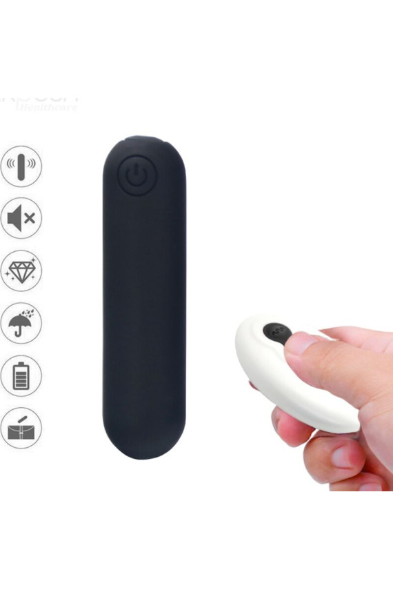 ARMONY - SPLASH JOLINE VIBRATORE BULLET IN SILICONE TELECOMANDO 10 VIBRAZIONI 65 X 15 CM NERO