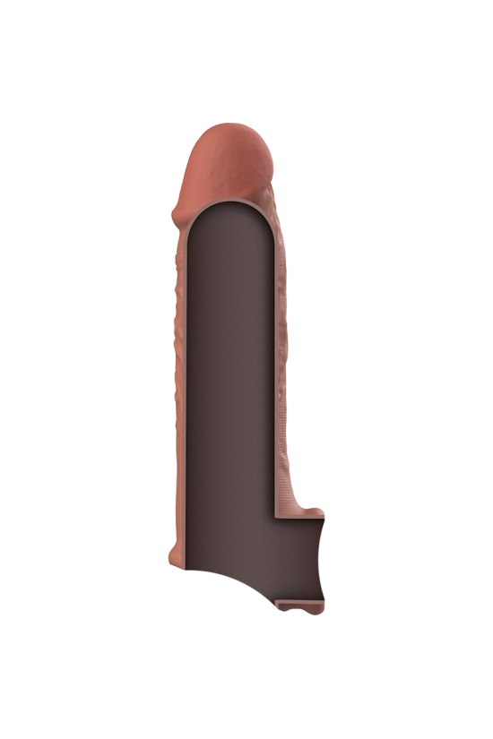 VIRILXL - ESTENSIONE DEL PENE IN SILICONE LIQUIDO V9 MARRONE