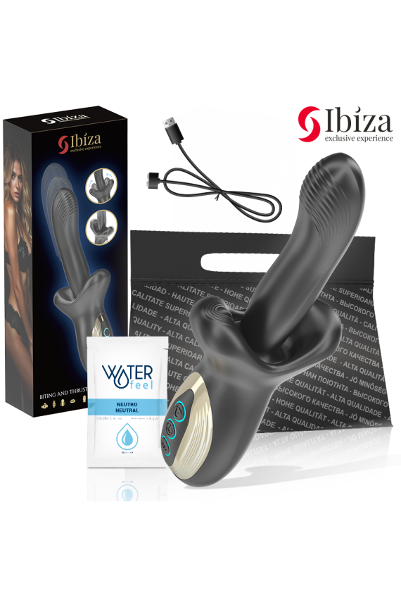 IBIZA - VIBRATORE POTENTE CON EFFETTO SPINTA E MORSO