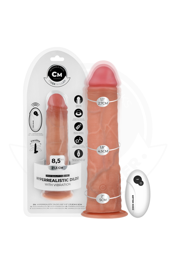 COCK MILLER - DILDO REALISTICO CON VENTOSA E VIBRAZIONE CON TELECOMANDO 21