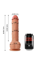 CYBER SILICOCK - SILICONE LIQUIDO MORBIDO ULTRA REALISTICO FREEMAN 20 CM -O- 3.8 CM