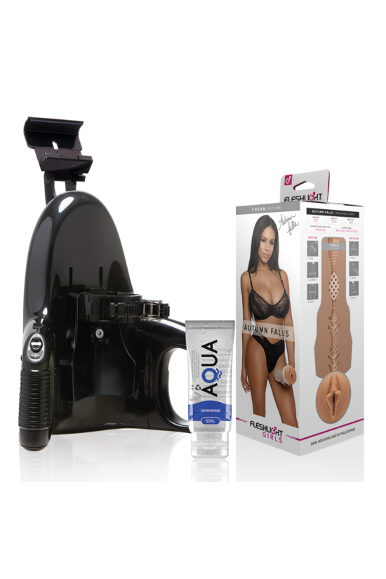 FLESHLIGHT - AUTUMN FALLS CREMA TEXTURE VAGINA + LANCIO UNIVERSALE + LUBRIFICANTE AQUA QUALITÀ 50 ML