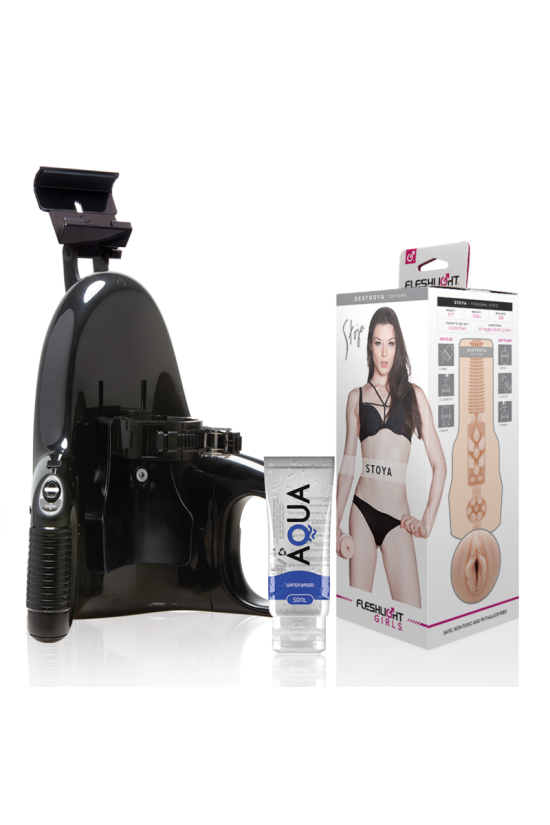 FLESHLIGHT - VAGINA STOYA DESTROYA + LANCIO UNIVERSALE + LUBRIFICANTE AQUA QUALITÀ 50 ML