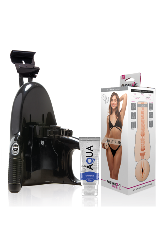 FLESHLIGHT - VAGINA RILEY REID UTOPIA + LANCIO UNIVERSALE + LUBRIFICANTE AQUA QUALITÀ 50 ML