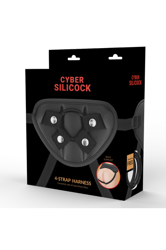 CYBER SILICOCK - ARNÊS DE CINTA CYBER COM 3 ANÉIS GRTIS