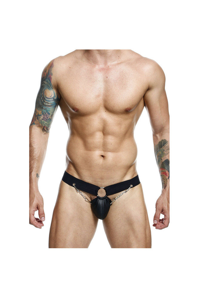 MOB - DNGEON JOCKSTRAP NERO CON CATENA TAGLIA UNICA