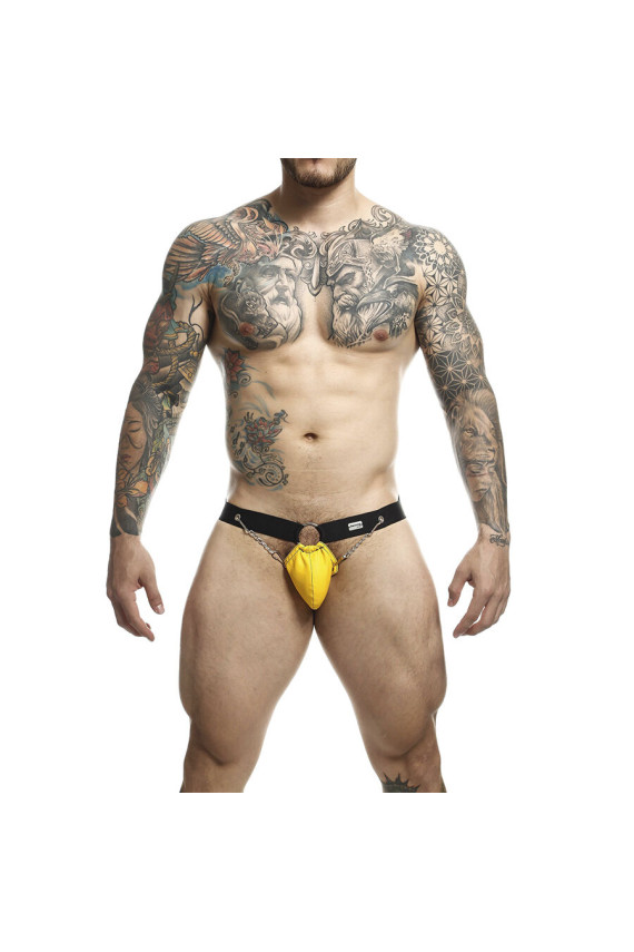 MOB - DNGEON JOCKSTRAP GIALLO CON CATENE TAGLIA UNICA