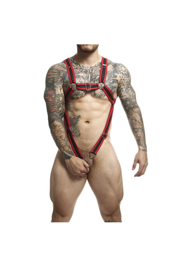 MOB - DNGEON IMBRACATURA PER PENE ROSSA CROCIATA TAGLIA UNICA