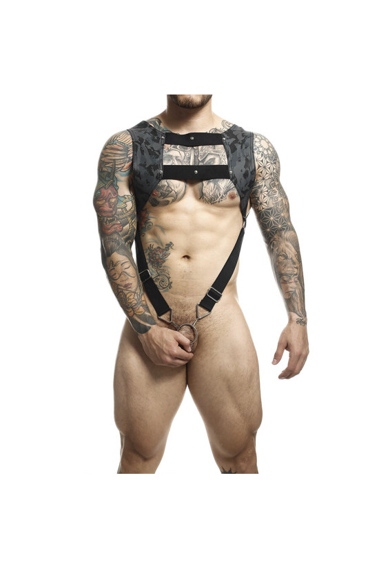 MOB - IMBRACATURA DNGEON CON ANELLO PER PENE IN ARGENTO TAGLIA UNICA