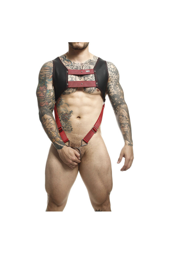 MOB - IMBRACATURA DNGEON CON ANELLO ROSSO PER PENE TAGLIA UNICA