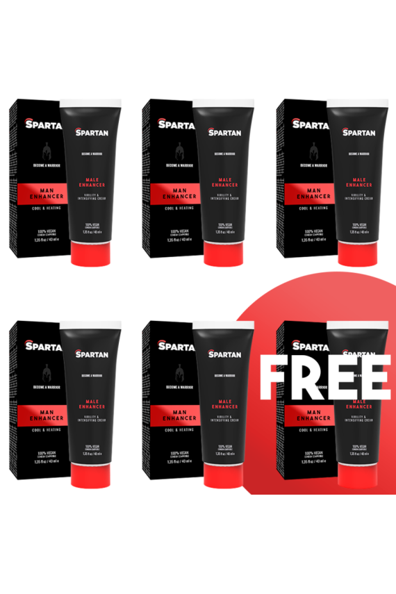 SPARTAN - GEL DE ERECCION-ORGASMO-DURACION DE PAREJA 100% VEGANO 5+1 GRATIS
