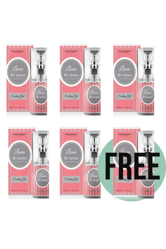 LIONA BY MOMA - VIBRADOR LIQUIDO EXCITING GEL15 ML 5+1 GRATIS