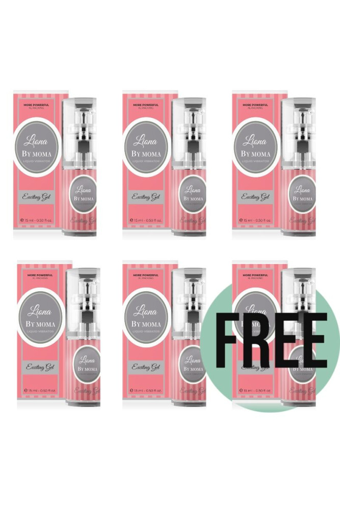 LIONA BY MOMA - VIBRADOR LIQUIDO EXCITING GEL15 ML 5+1 GRATIS