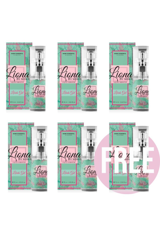 LIONA BY MOMA - VIBRATORE LIQUIDO LIBIDO GEL 15 ML 5+1 IN OMAGGIO